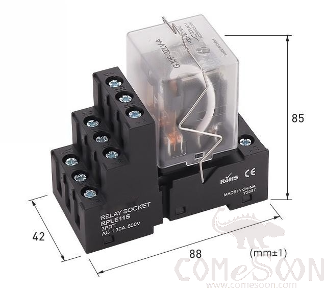 30a High Power High Current Intermediate Relay, 200-240vac, L88*W42*H85mm