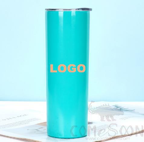 S/s Straight Water Mug W/logo 750ML 20oz Blue