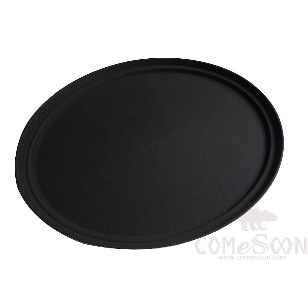 Black Anti-Skid Round Serving Tray, Φ28cm