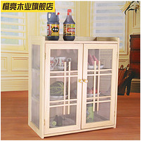 Simple Breathable Cupboard Cupboard Cupboard Ikea Side Cabinet Solid Wood Modern Minimalist Kitchen Multifunctional