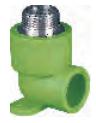 Male Threaded Elbow with Seat-Green DN 25 x 1/2 "