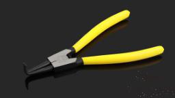 External Bent Circlip Pliers 13", Cr-v Alloy Steel