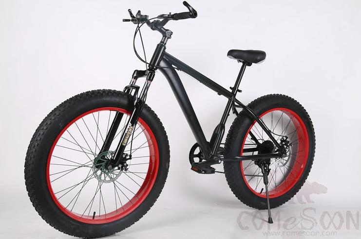 26"aluminium Snow Bike Black