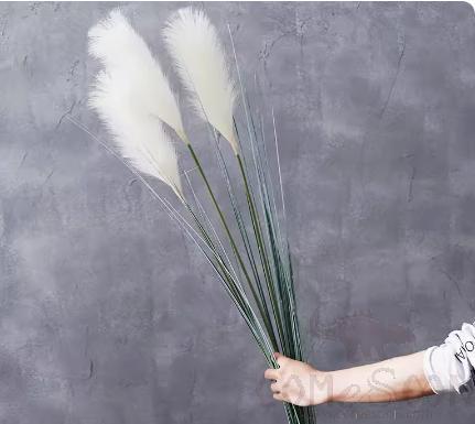 Simulation Reed Decoration, White