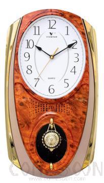 P818a - Flower Arrangement - Wall Clock, ABS, L50*W27.5cm