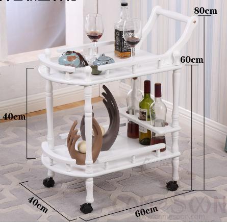 Wine Cart, Solid Wood, 60*40*80cm