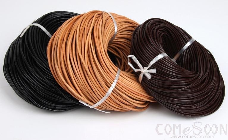 Round Cowhide Rope, L1000 cm
