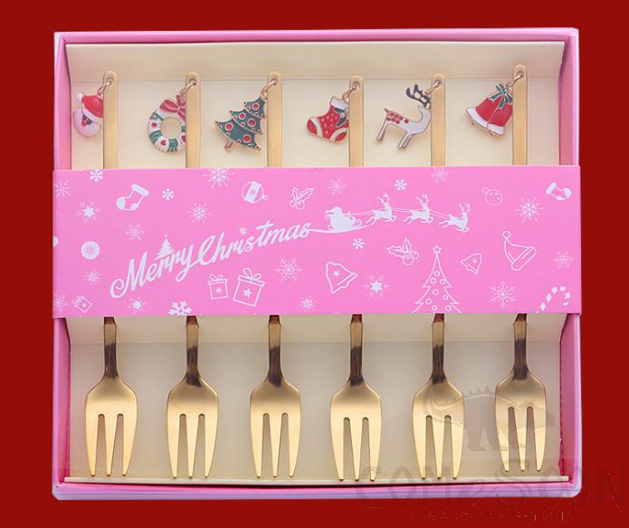 Christmas Fork Set 6 Pcs