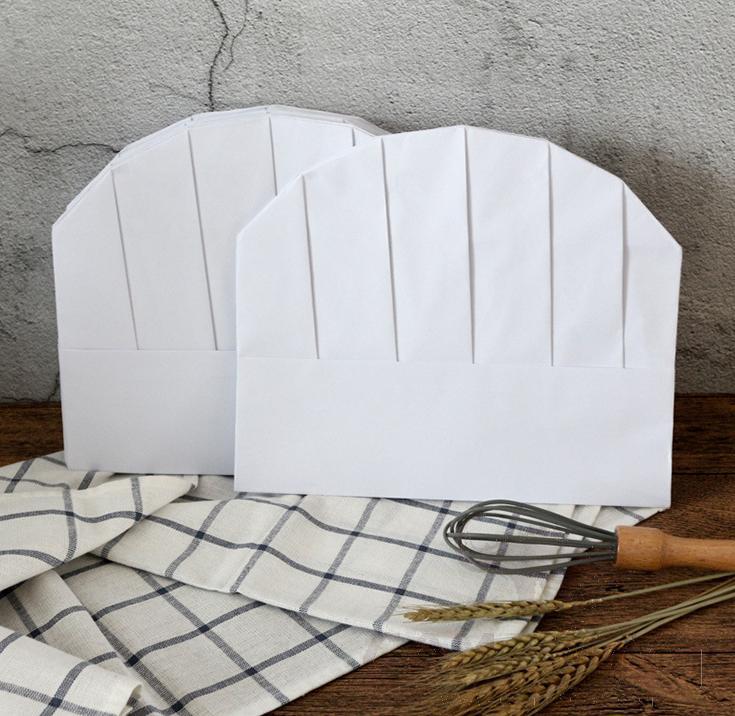 80G Paper Medium High Dome Chef Hat, 28*23cm