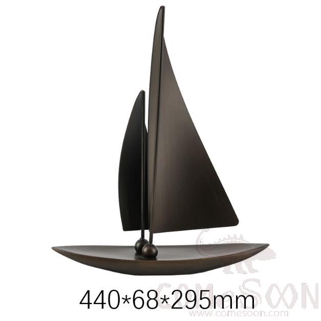 Sailboat Craft, Resin, 3000G, L440*68*295mm, Brown