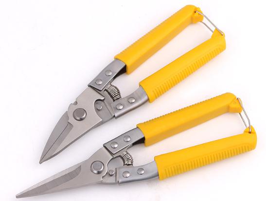 Electronic Scissors 8"(Curved Cutting Head), 3cr13 Steel+ PVC