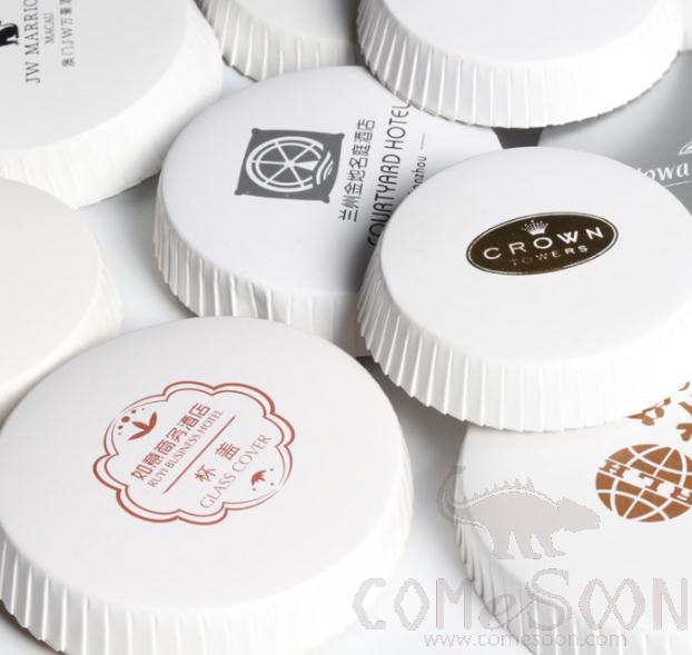 Customized Disposable Cup Cover 3 Color, 90mm