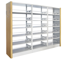 Wooden Guardrail Double Column Double-Sided Bookshelf product image
