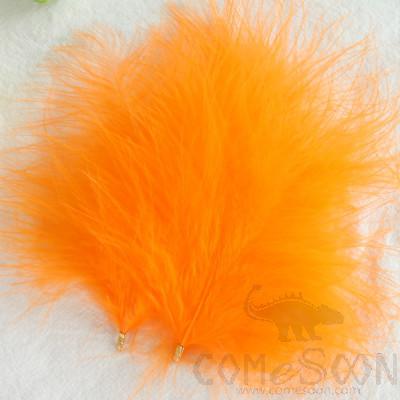 Full Velvet Turkey Feathers with Clip Fasteners, Ø10-12 cm