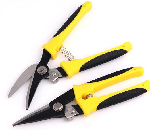 Electronic Scissors 8"(Curved Cutting Head), 3cr13 Steel+ PVC