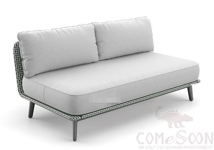 Outdoor Rattan Sofa-175cm, High Density Sponge, 175*90*75cm product image