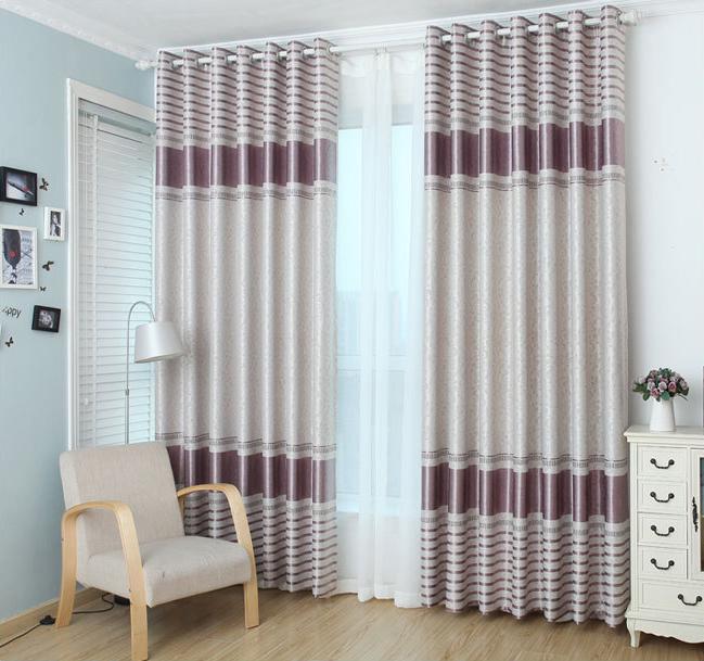 Four Streamers Embossed Curtain Fabric
