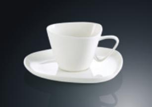 Irregular Shape White Tableware Yyyp Series- Saucer for  L-Sized