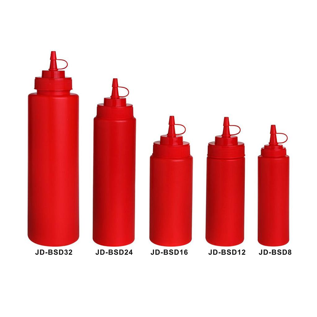 Jd Series-8 oz Squeezy Bottle 230ML Red