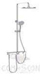 Shower, Top Spray Shower: 10 inch Top Spray, Hand Shower: 4 Inches 3 Functions
Water Inlet Hole