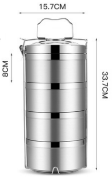 Stainless Steel Mult-Ply Dinner Box