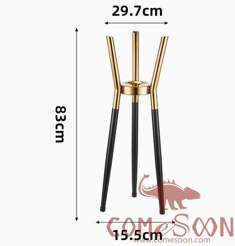 Gold black ice bucket rack