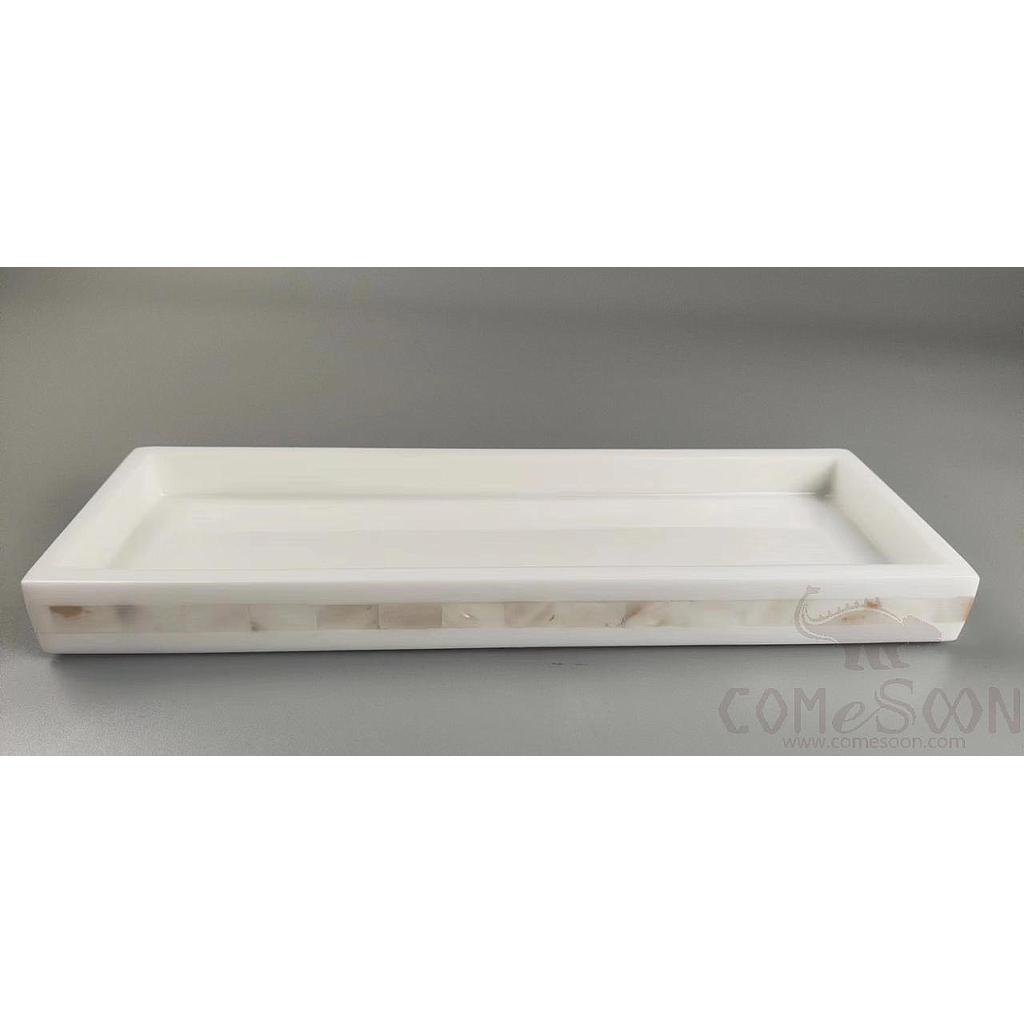 Helengeli Bathroom Convenience Box, Resin+ White Shelll, L30.6*W12*H2.7cm product image