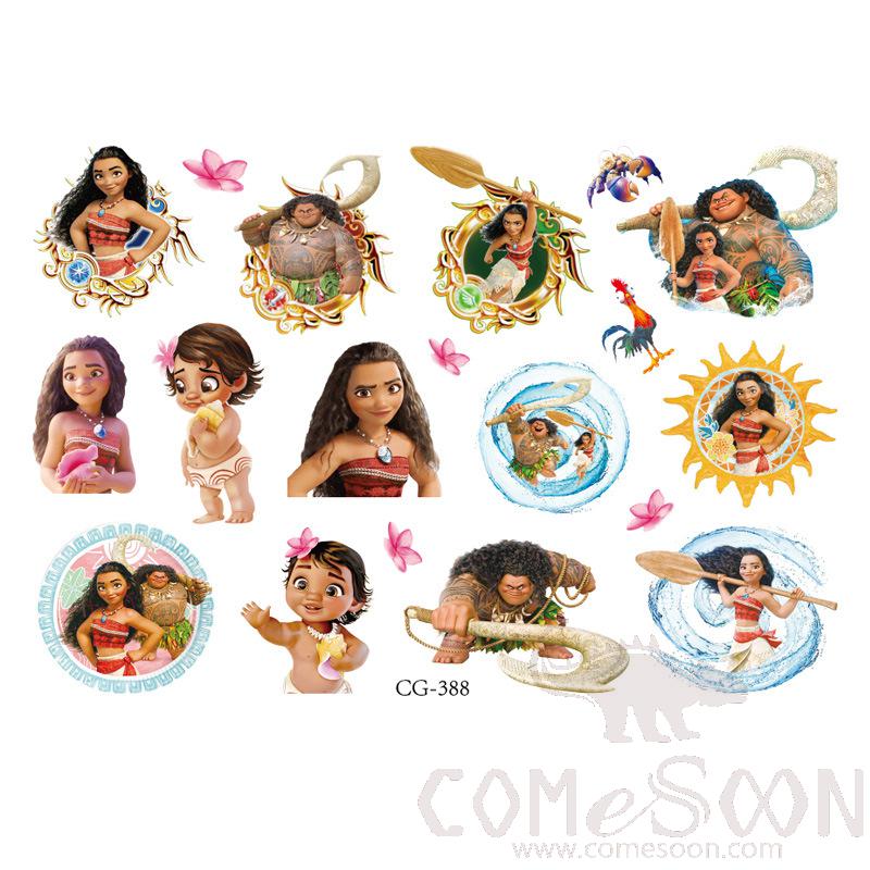 Cartoon Tattoo Sticker Set