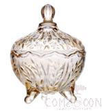 Blinkmax 80ML Willow Leaf Amber Triangle Fruit Bowl/jewelry Box