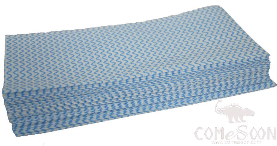 Face Towel for Airline Passengers, Viscose Polyester, 100 Pieces, Blue, 20*30 cm