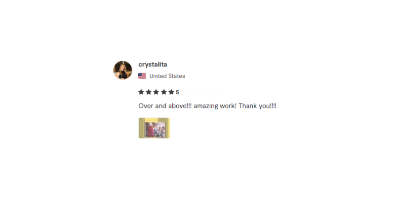 Visual Testimonial Frame
