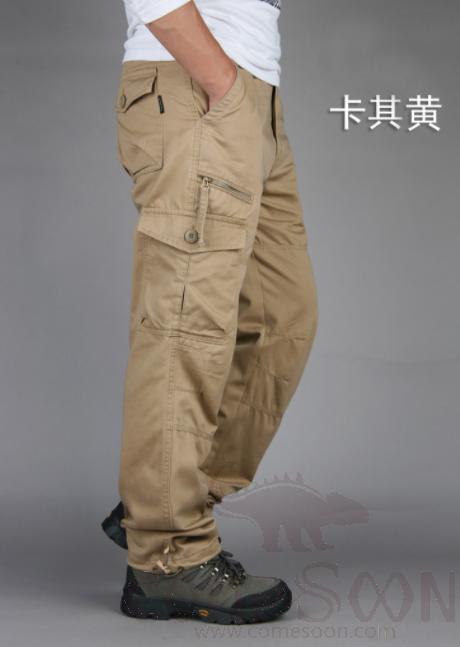 Cargo Trousers-Khaki