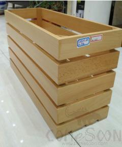 Rectangle Square Beech Wood Box  Buffet Riser, L50*W18*H28cm