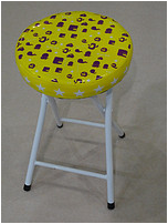 Thick Pad Silk Screen Folding Chair