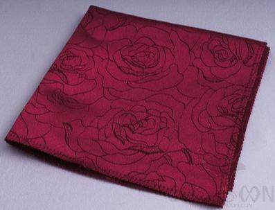 Napkin, L48*W48cm, Wine Red Peony