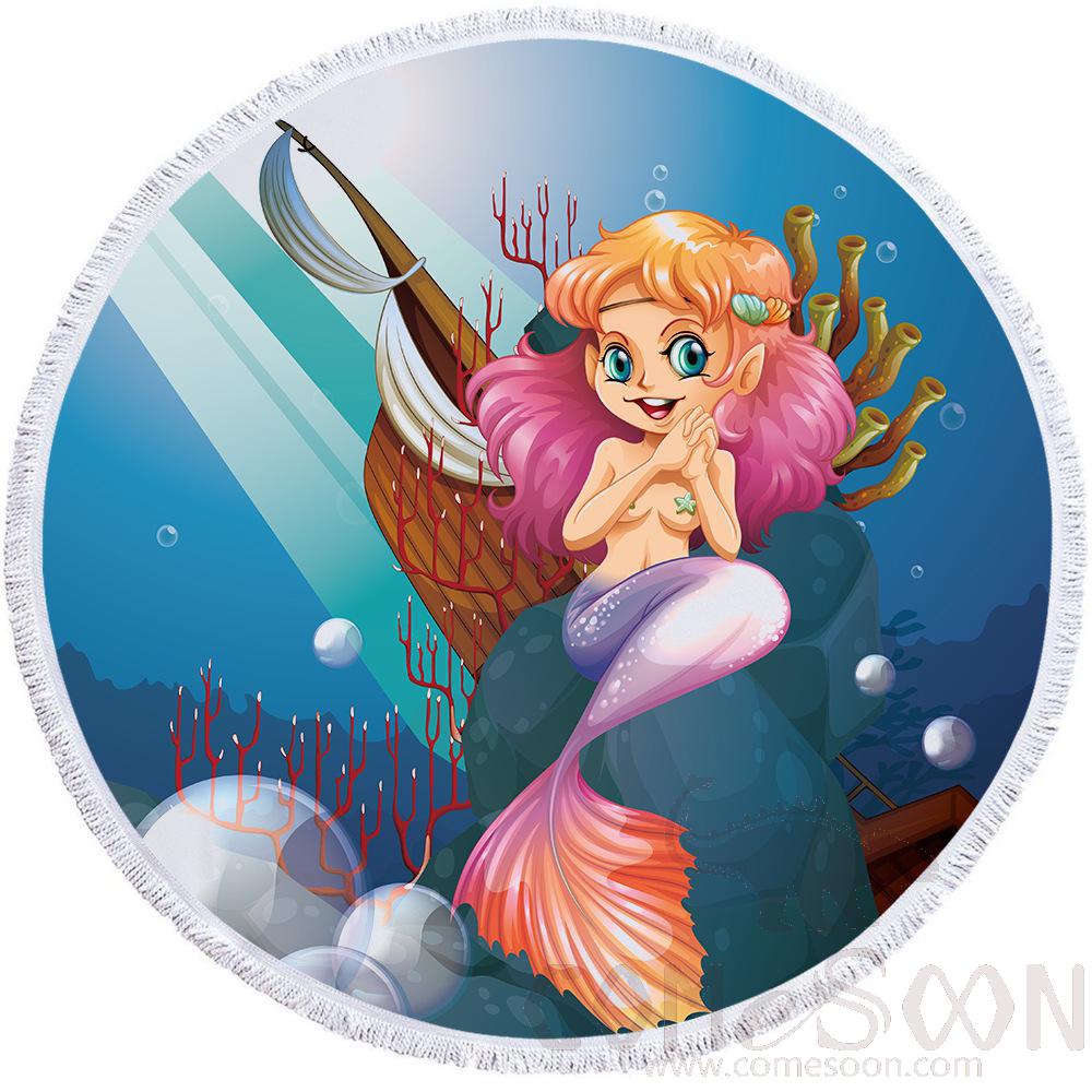 Cartoon Microfiber Beach Towel, Microfiber, 150*150cm