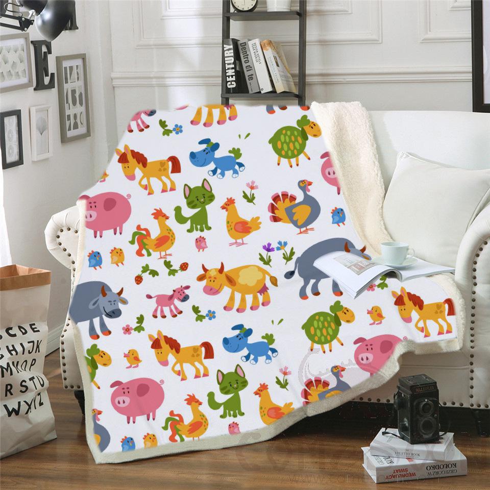 Cartoon Blanket, Crystal Velvet, 150*130cm