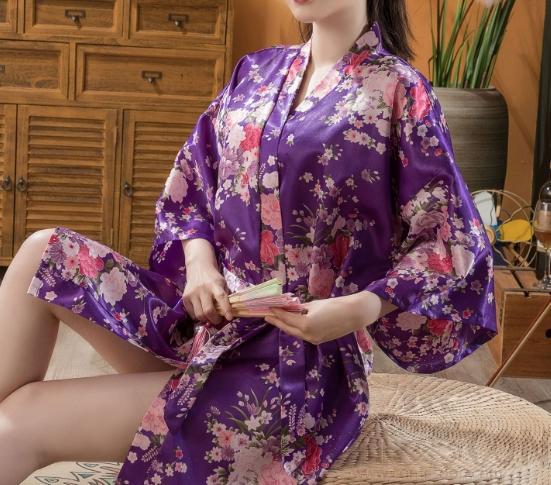 Floral Bathrobe