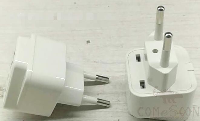 Brazil Embedded Conversion Plug, 2-Pin, 2500w, White