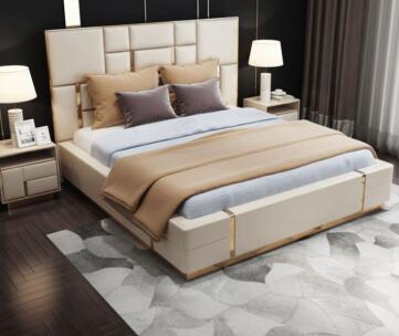 Bed Frame and Headboard-217*200*150cm