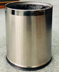 Trash Bin, 201 Stainless Steel, Dustbins, W/o Lid