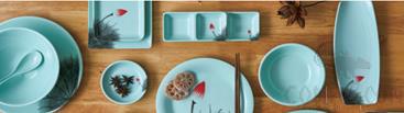 12″ Rectangular Flat Plate, Blue Green, Mf, 304*139*14mm