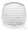 12.8″ Striped Square Plate (Moq 50 Pieces), White, Mf, 325*325*28.11mm product image