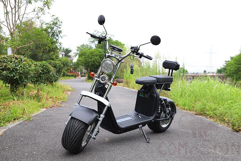 Harley Electric Vehicle, 12a 60v, Lithium Battery, 35km, 1500w, with Trunk, Black