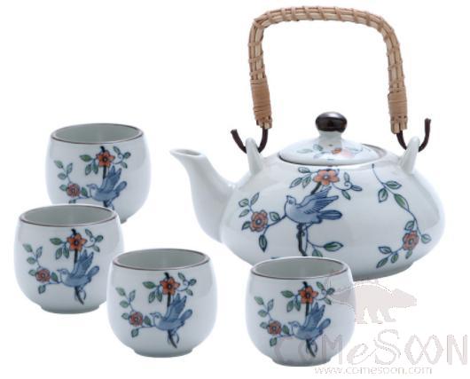 Japanese Tea Pot Set 5pcs Set