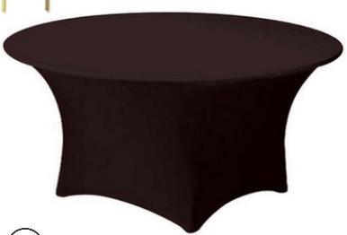 Round Table Cloth, Φ160*H75cm, Stretchable