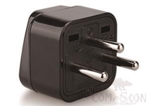 Israeli Specification Conversion Plug, 1800w, Black