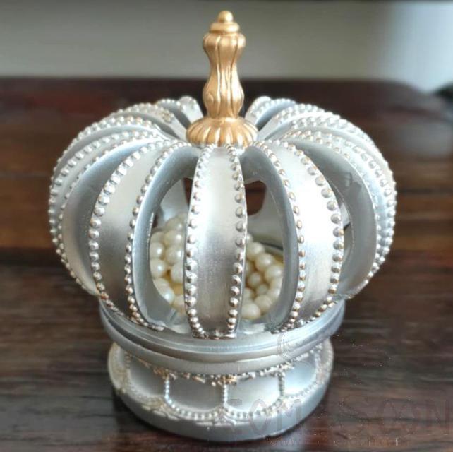 Rasin Ornaments Resin Decorations Creative Decoration Artistic Decoration
Tiaral12*W12*H14, Sliver