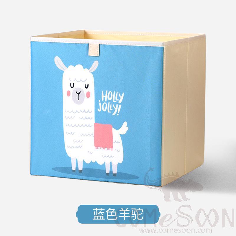 Linen Storage Basket-33*33*33cm, Waterproof Coating Canvas Linen+ Mdf Insert