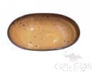 10" Oval Bowl, Yellow Coffee, Mf, 241*156*54mm